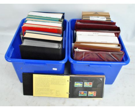 WORLD COLLECTION; in two boxes, with albums and sketchbooks, including Great Britain mint sets to 2012, some packs, first day