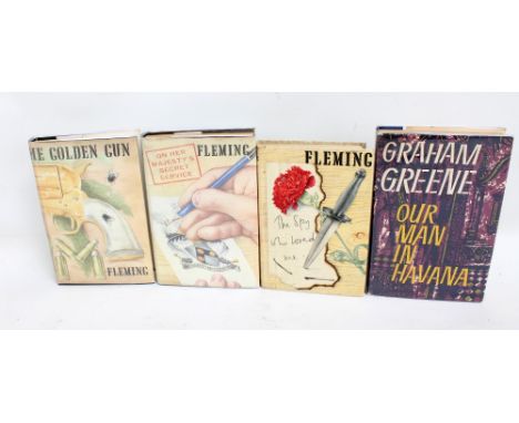GREENE, GRAHAM; 'Our Man in Havannah', 1958, William Heinemann Ltd, with original dust jacket, and FLEMING, IAN, three James 