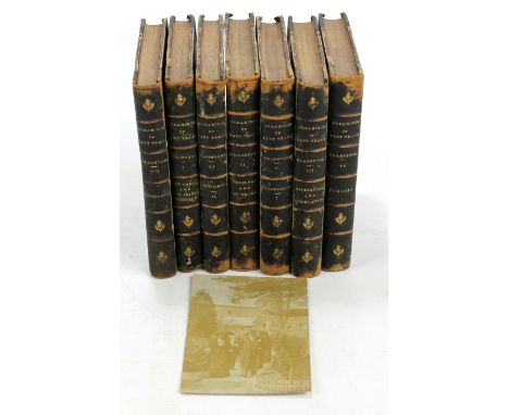 GLADSTONE, WE; 'Gleanings of Past Years 1843-78', seven volumes, the first and seventh with dedications from Catherine and Wi
