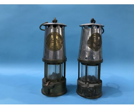An Eccles miners lamp and one other (2)