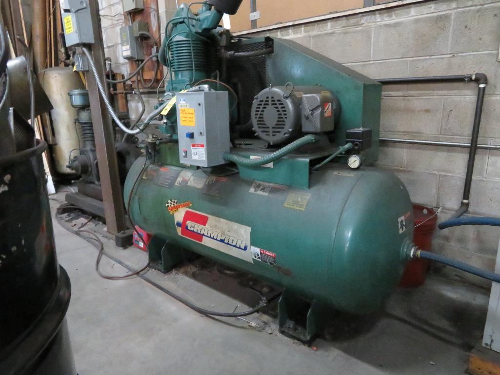 Champion 15 HP 2-Stage Reciprocating Horizontal Tank Mounted Air ...