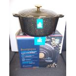 5 Pcs - Brand New BKK Cast Iron 28cm Oven Cookware Limited Edition Glitter Fleck, RRP £79.99 Each