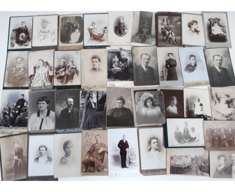 A collection of Victorian/Edwardian photographs, mainly portrait photography with a couple of local scenes.  