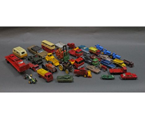 A group of mixed diecast model vehicles, to include Dinky, Corgi, and Matchbox 