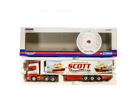 Corgi  Scania R series Topline Fridge Trailer Scott Trawlers Ltd  CC13705