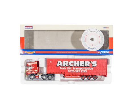Corgi  Scania Topline Step Frame Curtainside - Archers Transport  CC12927