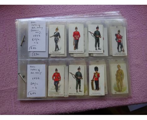 GALLAHER, military, inc. Type British Army, green back (3), Three Pipes (3), Battle Honours (6), South African series (57), s