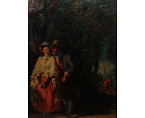19th Century British School,  Proposal Walking from Church,  Lithograph,  Framed and glazed,  Picture size 54cm x 41cm,  Over