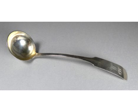 A Scottish silver ladle - Dundee 1810, sponsor's marks for David Manson, length 15.5cm, weight 25g. 