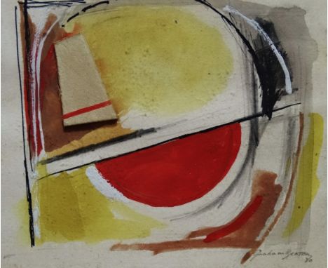 Graham BEATON (British 20th/21st Century),  Abstract,  Mixed media,  Signed and dated '80 lower right,  Framed and glazed,  P
