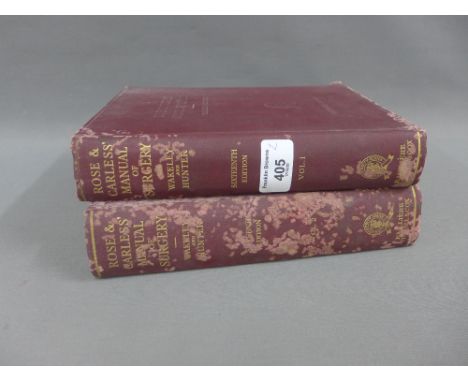 Rose &amp; Careless Manual of Surgery, in two volumes (2) 