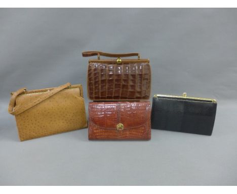Collection of lady's vintage handbags to include Ackery of London, etc (4)