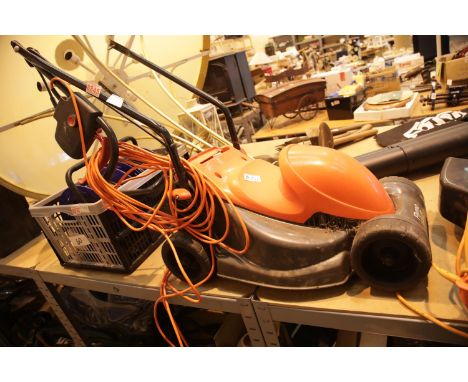 Small Flymo mower (no box). This lot is not available for in-house P&amp;P.
Condition Report: All electrical items in this lo