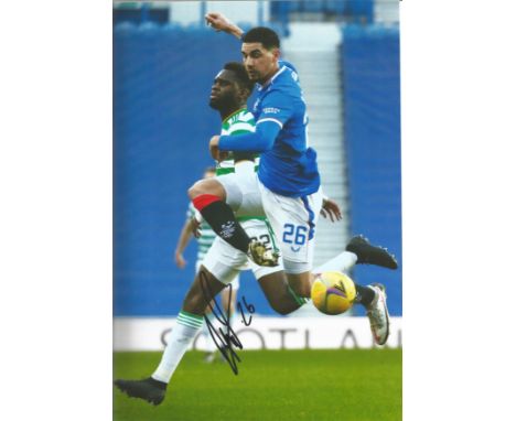 Football, Leon Balogun signed 12x8 colour photograph pictured in action playing for Rangers. Balogun is a professional footba