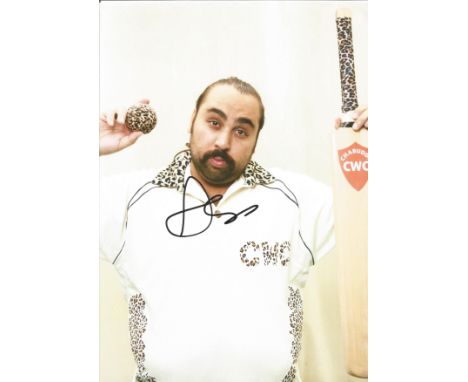 Asim Chaudhry signed 12x8 inch colour photo. Asim Chaudhry is a British comedian, writer, director and actor best known for p
