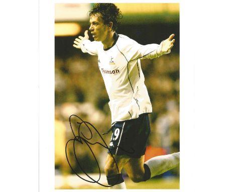 Football Simon Davies signed Tottenham Hotspur 10x8 inch colour photo. Simon Davies, born 23 October 1979, is a Welsh former 