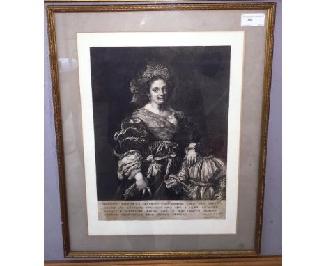 Aegidius Sadeler II (circa 1570-1629) after Titian (circa 1488-1576):'The Beautiful Slave', portrait of Laura de' Dianti, eng