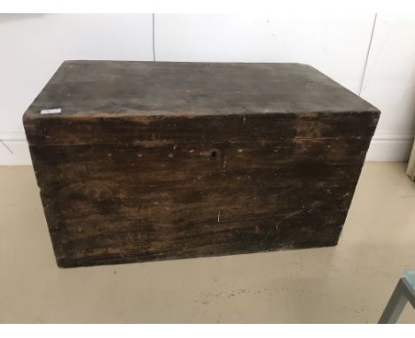A large wooden tool maker's trunk