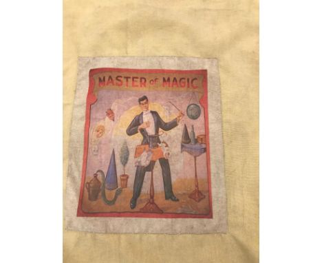 A circus/fairground magician's banner - 'Master of Magic'