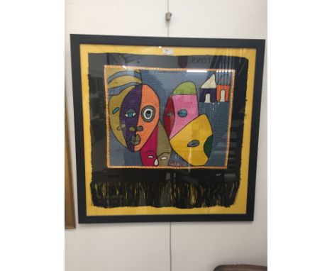 A signed tribal tapestry