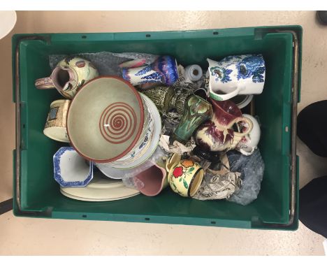 A quantity of mixed ceramics to inc Carltonware, Tunstall, Masons etc