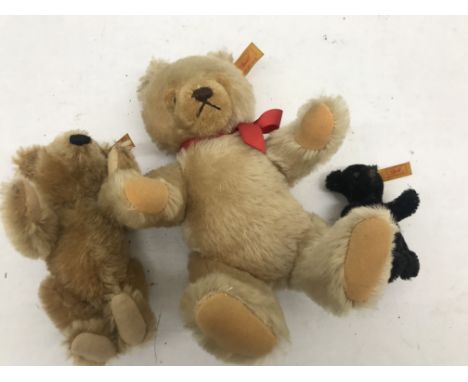 Three Steiff bears