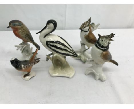 A quantity of ceramic birds to inc Karl Ens,Goebbels etc