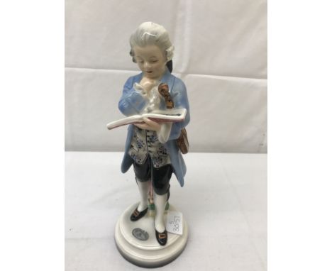 A Goldscheider figure of "Young Mozart" CONDITION REPORT: In very good condition with no chips, cracks or restoration