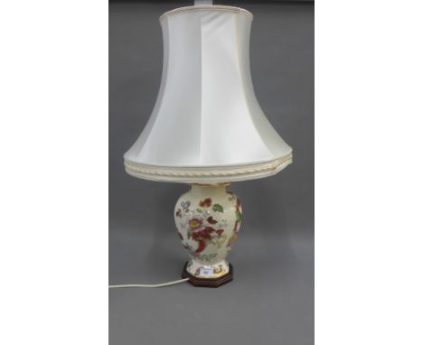 Large Masons table lamp base and shade, 38cm to bottom of fitting&nbsp;&nbsp;