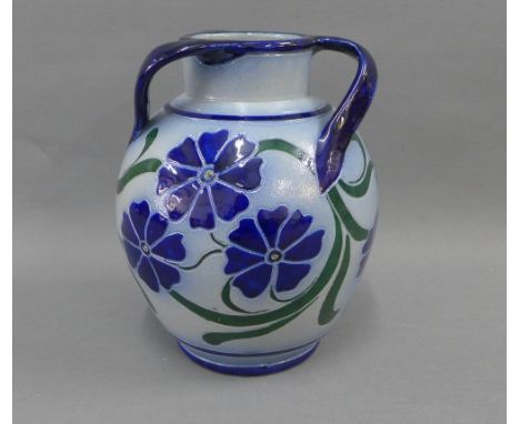 Albert Schmitter, German art nouveau stoneware vase, 20cm 