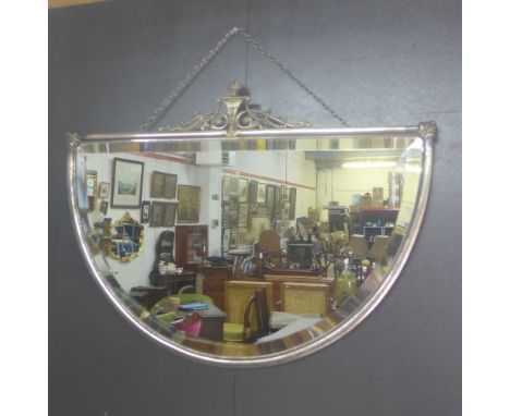 Half moon wall mirror, 75 x 55cm&nbsp;