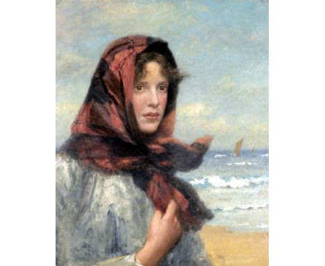 JOHN MCGHIE (SCOTTISH 1867 - 1952),MADELEINEoil on canvas60.96cm  x 50.80cm (24 x 20 inches)Framed.Provenance: Acquired Sothe