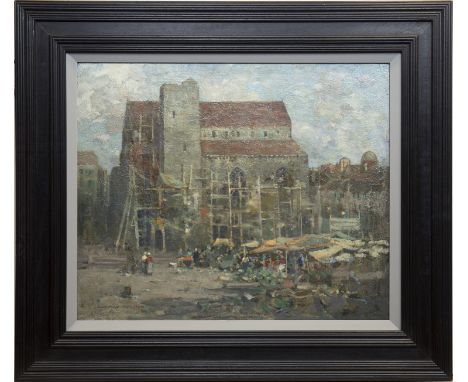 JAMES WHITELAW HAMILTON RSA RSW (SCOTTISH 1860 - 1932), FRENCH MARKEToil on canvas, signed49cm x 59cmFramed