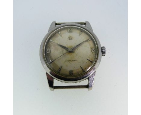 An Omega Seamaster stainless steel gentleman's Wristwatch, serial&nbsp;no. 15987559, with Swiss cal.420 17-jewels movement, t
