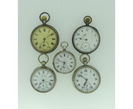 A military issue Grana open faced Pocket Watch, the white enamel dial with Arabic numerals. Back case with G.S.T.P. and numbe