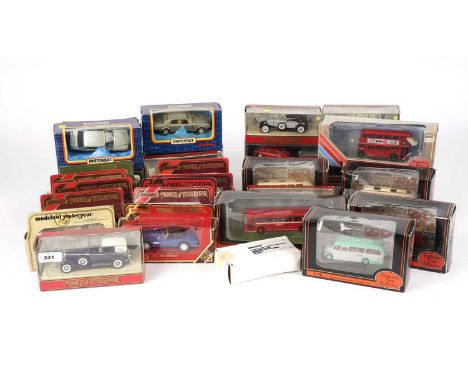 A collection of Matchbox Models of Yesteryear diecast models; Dinky Classic Sports Car Series I; Exclusive First Editions mod