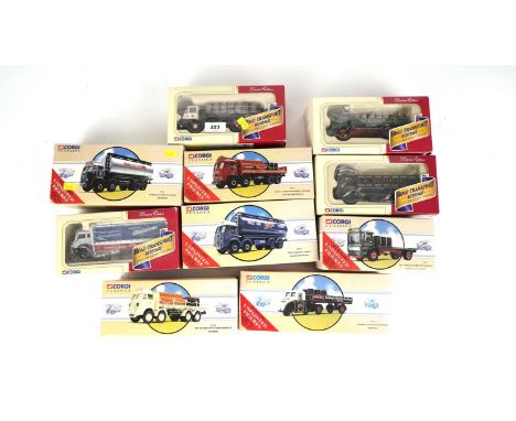 A collection of Corgi Classics model vehicles, including: a Foden Flatbed with Barrels &amp; Chains, Scottish &amp; Newcastle