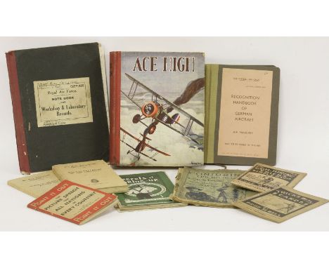 MILITARY/WW2:1.  A notebook belonging to: Sidney John Valentine, 4 squadron ‘B’ flight, Royal Air Force.  With neat ink handw