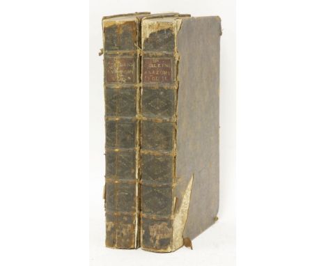 COLLINS, Samuel (1618-1710):A Systeme of Anatomy, Treating of the Body of Man, Beasts, Birds, Fish, Insects, and Plants,In tw