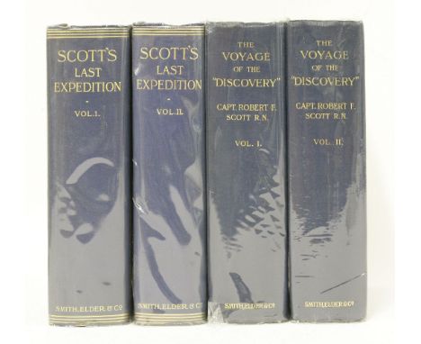 SCOTT, Captain Robert F (1868-1912):1.  The Voyage of the 'Discovery'.  Smith, Elder & Co, 1905, 1st edns., 2 volumes, half-t