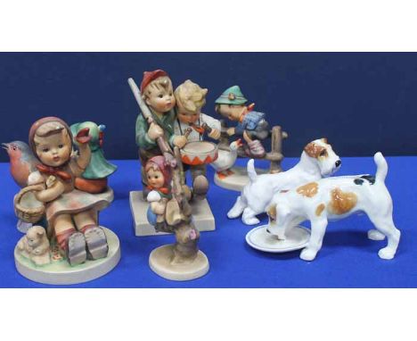 MIXED LOT OF SMALL CERAMIC FIGURES ETC
including Goebel, Royal Doulton, Beswick etc