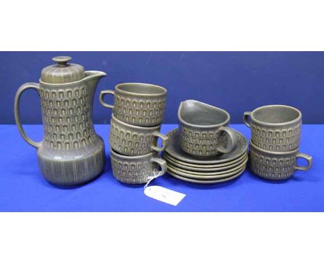 TWO PART TEA SETS BY WEDGWOOD AND ROYAL WORCESTER
together with a set of six Bristol style glass drinking glasses (qty)