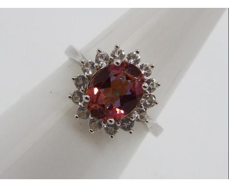 A Mystic Twilight &amp; White Topaz Sterling Silver ring size N to O issued in a limited edition 1 of 100 with authenticity c