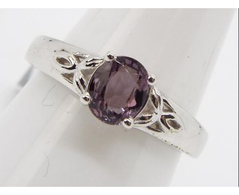 A 1.12 ct  Burmese Multi-Colour Spinel Sterling Silver ring size R to S issued in a limited edition 1 of 147 with authenticit