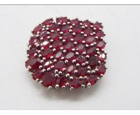 A 10.71 ct Ruby Sterling Silver pendant issued in a limited edition 1 of 45, average metal weight 4.86g with presentation pou