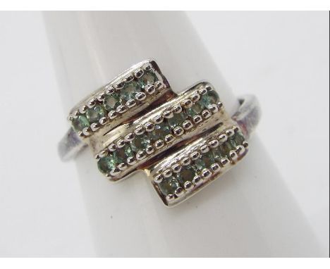 A 0.47 ct Alexandrite Sterling Silver ring size N to O issued in a limited edition 1 of 47 with authenticity certificate