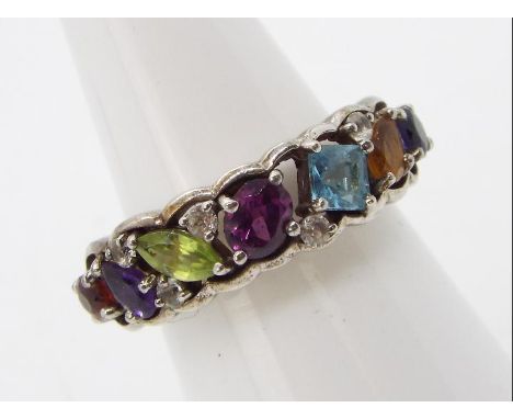 A 0.48 ct Orissa Alexandrite & White Zircon Sterling Silver ring size P to Q issued in a limited edition 1 of 42 with authent