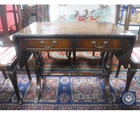 A Regency style mahogany sofa table 