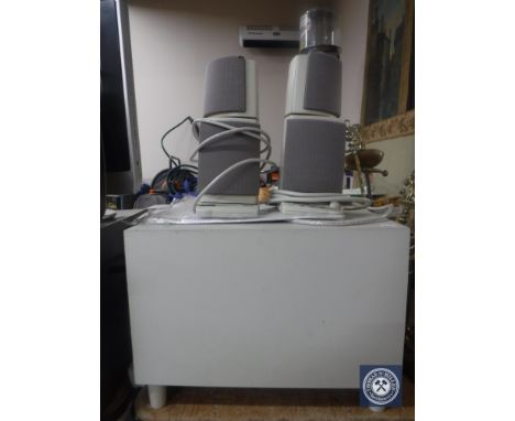 An Altec Lansing multi media speaker system 