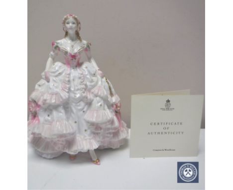 A Royal Worcester limited edition figure, Royal Debut, number 1599/12500, with certificate